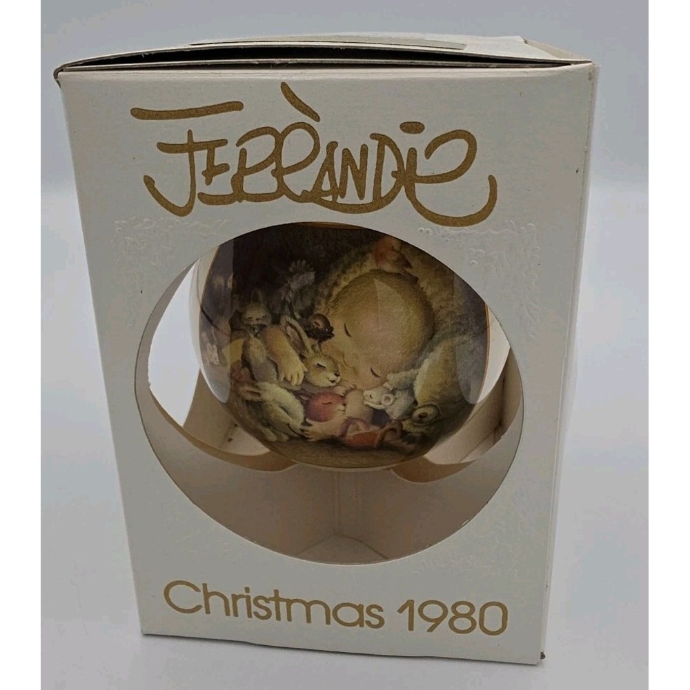 Vintage Christmas Ornament Schmid 1980 Babes at Christmas J Ferrandiz New